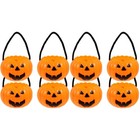 2 PCS Candy Bucket for Trick Small Plastic Pumpkin Buckets