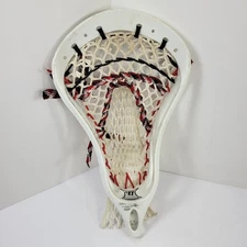 Warrior Evolution 2.0 Lacrosse Head White Red Strung Classic Evo