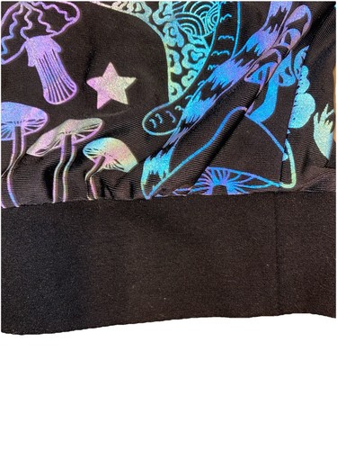 Dolls Kill Club Exx Sweet Escape Holographic Jogger Pants Small Black #ACE19733 - Picture 6 of 12