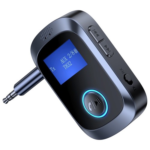 AUX Bluetooth-compatible 5.4 Adapter Car Audio Send Receive 2-in-1 with Screen - Afbeelding 10 van 13
