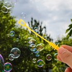  30pcs Refilled Bubble Wands Children Heart Empty Bubble Party Favors for