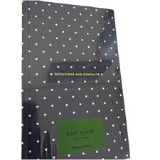 kate spade Larabee Dot Navy Occasions and Contacts Book Address Book Sealed