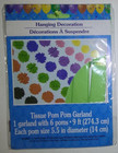 Hanging Tissue Pom Pom Garland – Party Decoration Birthday Baby Shower