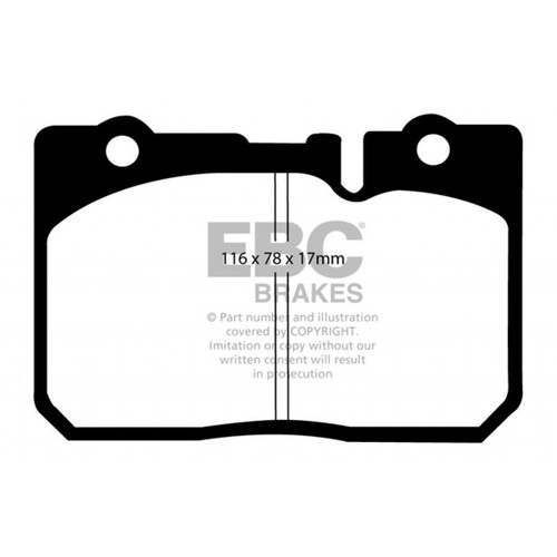 EBC For Lexus LS400 1995 96 97 98 99 2000 Front Brake Pads 4.0 Yellowstuff - Picture 2 of 5
