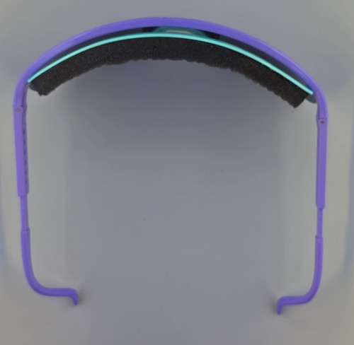 Vintage 1980s Bolle Chrono Sunglasses Purple Teal France Chronoshield RARE Color - Picture 4 of 5