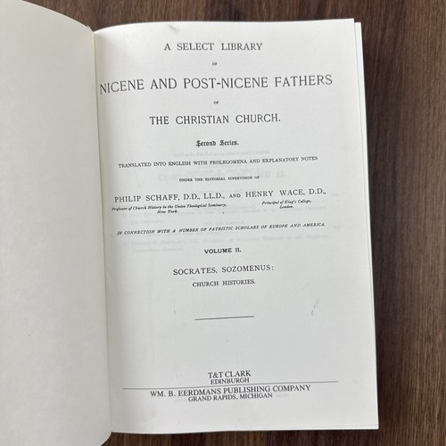 Nicene & Post-Nicene Fathers Second Series Vol. II Socrates, Sozomenus - Picture 4 of 9