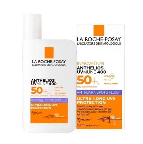 2x Protector solar facial antimanchas oscuras La Roche-Posay UVMune 400 SPF50+ 50 ml Reino Unido - Imagen 3 de 6