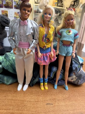 1980s Barbie Lot with Fully Dressed Fun Time Super Star Ken