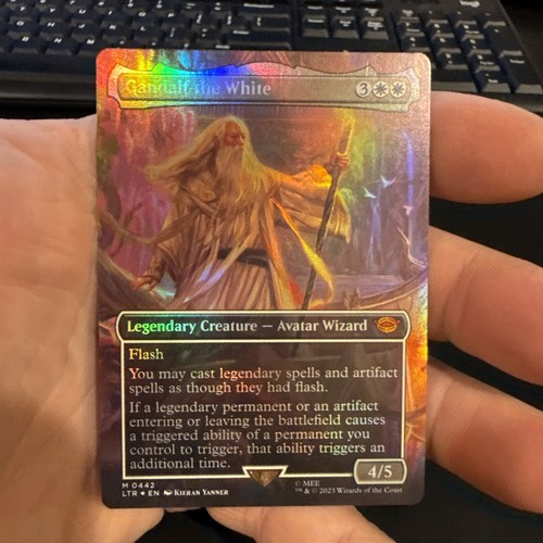 Gandalf der Weiße (Randlos) Herr der Ringe 442 Folie NM
