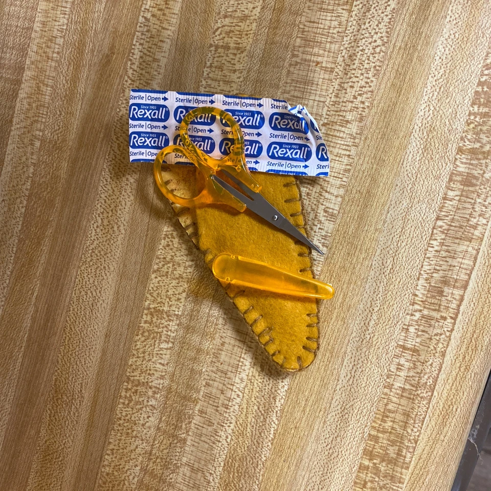 Embroidery Scissors with Handmade Cover. - Image 2 of 3