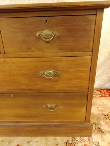Satin Wood Chest Of Draws Edwardian Circa - Picture 3 of 8