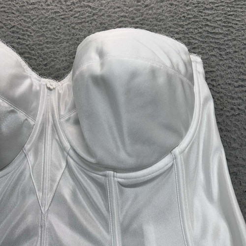 Dominique Corset Top Satin Size 44DD Bridal Wedding Cincher Girdle - Picture 2 of 14