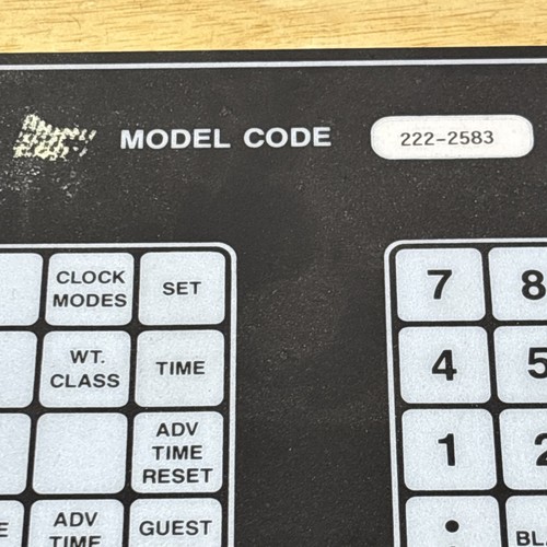 Nevco Scoreboard Controller Operator Wrestling ? Button Overlay Model 222-2583 - Picture 2 of 9