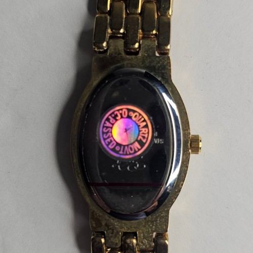 OROLOGIO da polso vintage ritirato Elizabeth Taylor diamanti bianchi strass oro NOS - Foto 6 di 8