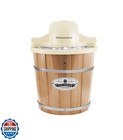 Elite Gourmet EIM-924LX 4 quart Old Fashioned Electric Ice Cream Maker, Pine 