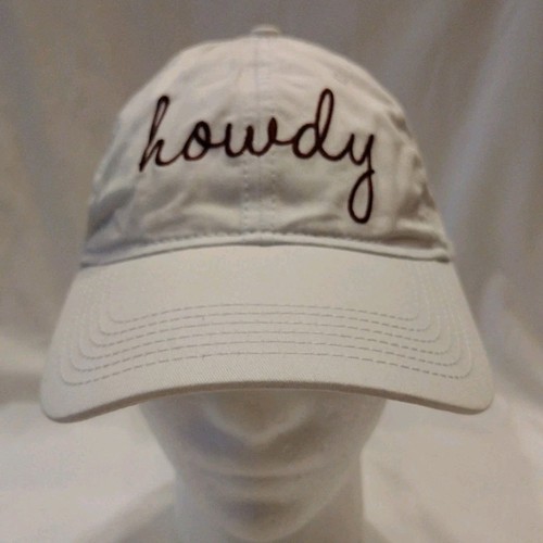 Howdy Texas A&M Adjustable Strapback White Hat Cap Cotton One Size - Picture 2 of 8