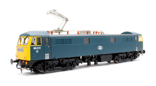 Heljan 8659 Class 86 BR Rail blau 86011 mit FYE, orange Cantrail Warnstreifen | Zustand: New