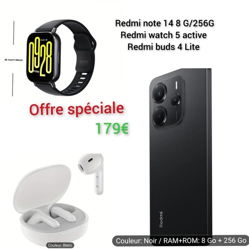 PACK Xiaomi Redmi Note 14 Et Watch Et Buds