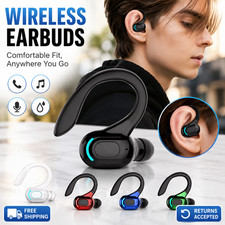 Bluetooth 5.2 Wireless Earbuds Waterproof Earphones HD Mic HiFi Stereo Headset