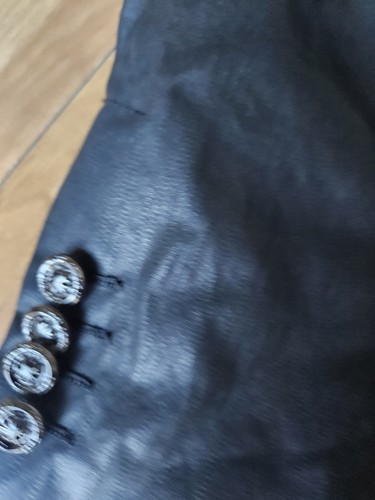 Affliction Black Premium Blazer Mens M Black Button Long Sleeve - Picture 7 of 10