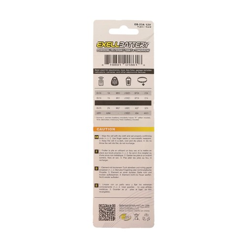 Batería alcalina 5pk 23A 12V reemplaza E23A EL12 K23A L1028 8F10R V23GA ENVÍO A EE. UU. - Imagen 2 de 6