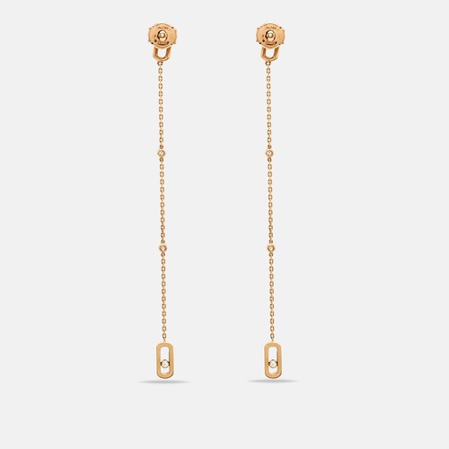 Messika Move Uno Ohrringe Diamanten 18 Karat Roségold - Bild 3 von 6