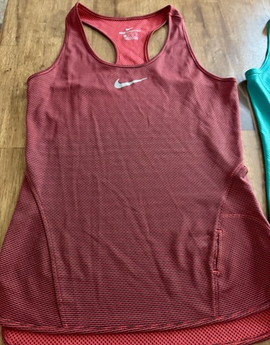Nike Women’s Dri-Fit Swish Logo Racer Back Athletic Running Tank Top Lot Size XS - Picture 3 of 8