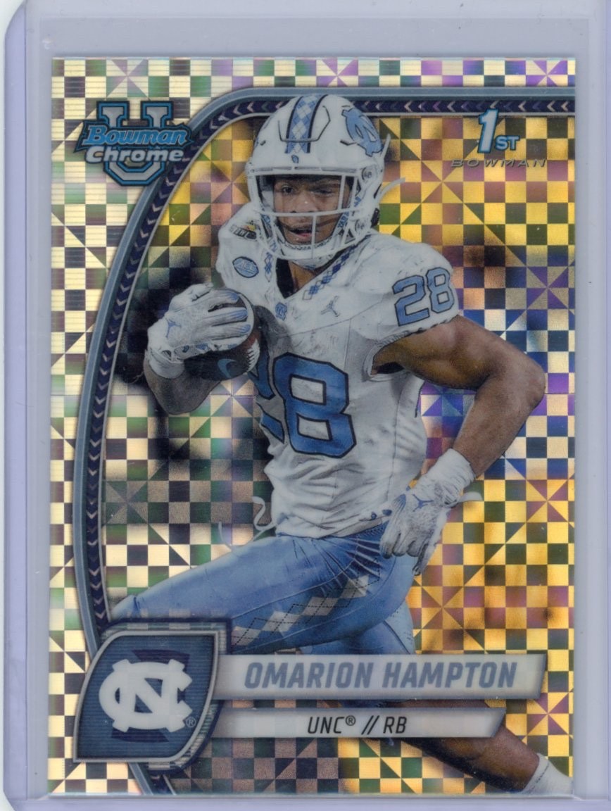 2024 Bowman U Chrome Omarion Hampton X-Fractor RC 1st Bowman