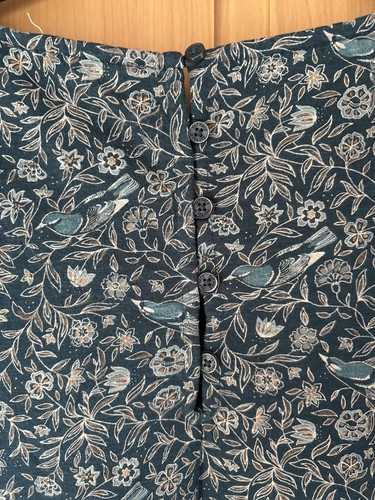 FatFace Women's Simone Jersey Dress 16 Teal Patterned Excellent Condition - Picture 5 of 5