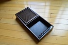 Vintage EKCO Flint Knife Holder Block Walnut Wall Mount