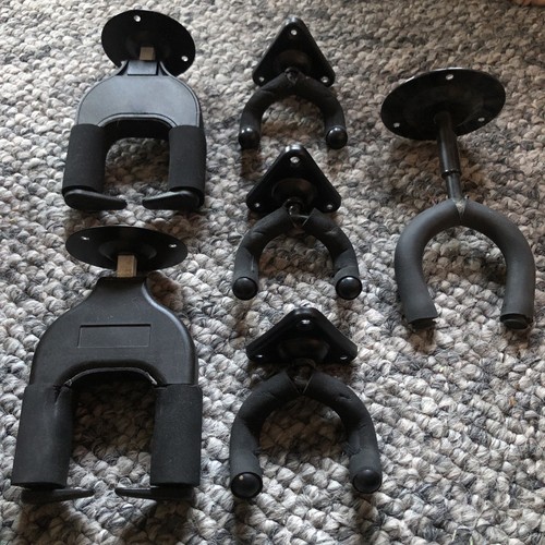 X6 Wandhalterungen Gitarre Aufhänger Halter Ständer Violine Ukulele Restposten Paket Set