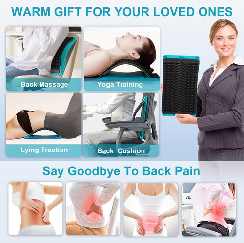 Back Stretcher for Lower Back Pain Relief, 4 Level Adjustable Arch Lumbar Back C - Picture 7 of 12