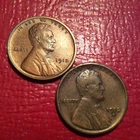 1912-P & 1912-S LINCOLN CENTS  P&S MINT  POSSIBLE OLD CLEANING H-60 VF-EF