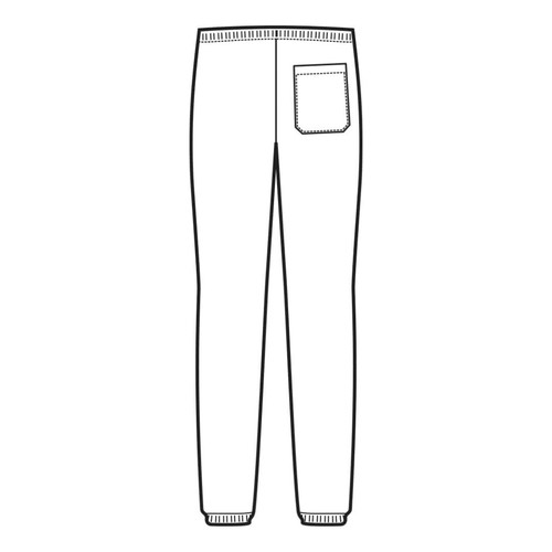 Pantalones Cocinero Unisex Pantagiaffa Blanco - Isacco - Uniforme Médico - Imagen 3 de 3