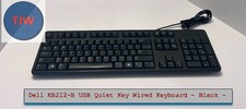 Dell KB212-B USB Quiet Key Wired Keyboard - Black - Tested
