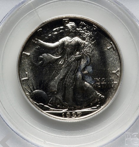 1937 Walking Liberty Silver Half Dollar PR67 PCGS Proof - Picture 3 of 4