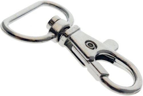 Langlebige 50er-Pack drehbare Karabinerhaken mit D-Ring - ideal für Schlüsselanhänger & Handwerk zum Selbermachen - Bild 10 von 10