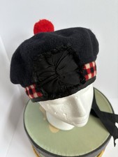Vintage 1930  s Scottish Highlander Glengarry Hat Cap Unisex Adult