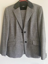 DinoModa, Hosenanzug Grau-Kariert Jacke:38 Hose: 36, wie Neu