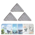 3pcs Triangle Mop Heads Replacements Cleaning Mop Refill Replacement Pads