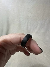 Men’s Groove Life Silicone Wedding Ring Band Size 14 American Flag Black & Red