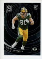2023 PANINI SPECTRA FOOTBALL 120 LUKAS VAN NESS ROOKIE BASE 
