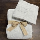 Pottery Barn Cloud Cotton/Linen Queen Duvet Cover & 1 Stnd Sham Set ~ Chambray