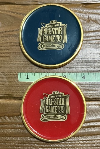 1999 MLB All Star Game Glass Coasters (2) Boston Red Sox Fenway MLB Vintage RARE - Picture 5 of 5