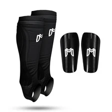 Soccer Shin Guard Sleeves with Padded Protection, Leg Guard for Adult and Tee...