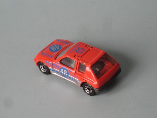 Matchbox Peugeot 205 Turbo Orange Body RARE Toy Model Rally Car 70mm Boxed - Picture 3 of 4