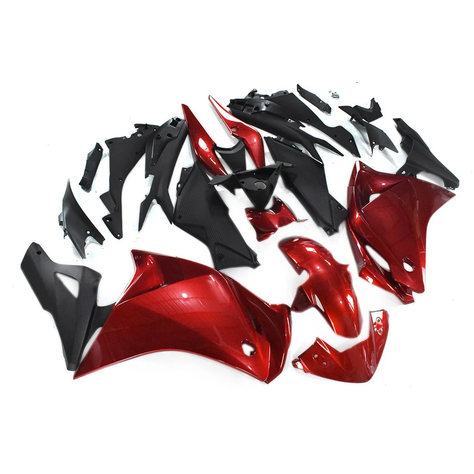 Kit de carenado de inyección rojo negro para carrocería Honda CBR250R 12 13 ABS 2011-2014 Foto 2 de 4