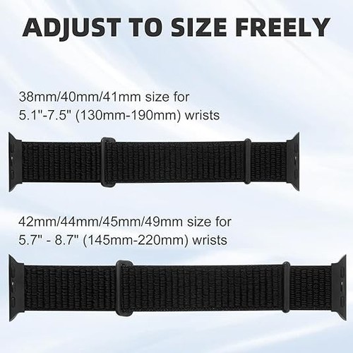 Sport Loop Band Compatible,44mm 45mm 46mm 49mm(42mm-Series 3 21)Stretch Adjustab - 第 4/7 張圖片
