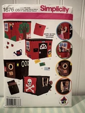 Simplicity Sewing Pattern 1676 Childrens Playhouse Play Space Pirate Ship Uncut
