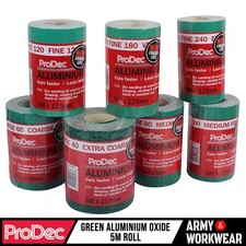 ProDec Ali Oxide 5 Metre Roll Aliminium Sandpaper Crack Resistant Trade Sander